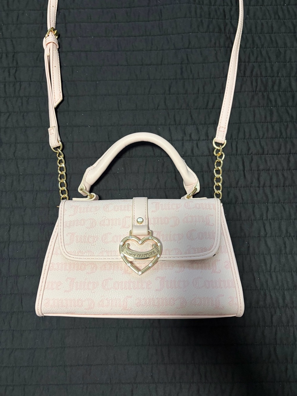 Juicy Couture Light Pink Heart Lock Purse